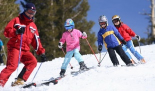 Обучение горным лыжам детей