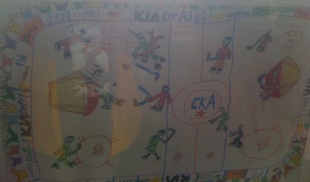 Детские рисунки про хоккей